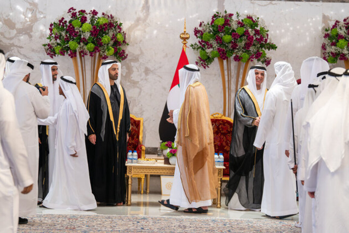 Saud bin Saqr receives Eid Al-Adha well-wishers