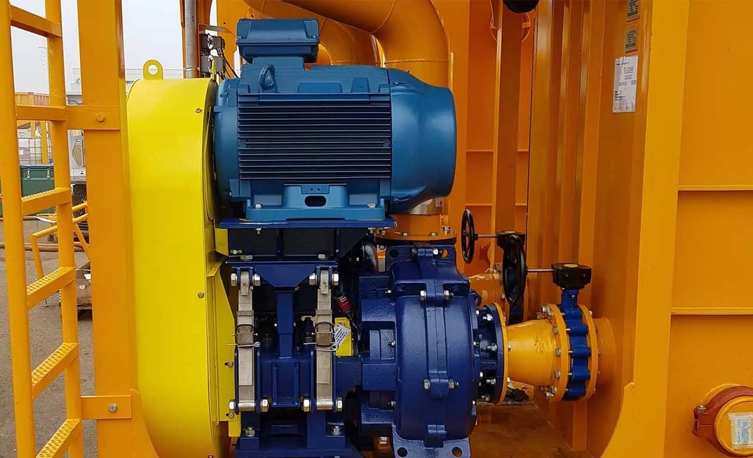 An FLSmidth KREBS slurryMAX mining slurry pump