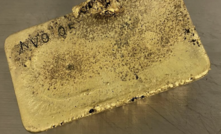  Novo's first gold bar from Beatons Creek in Western Australia