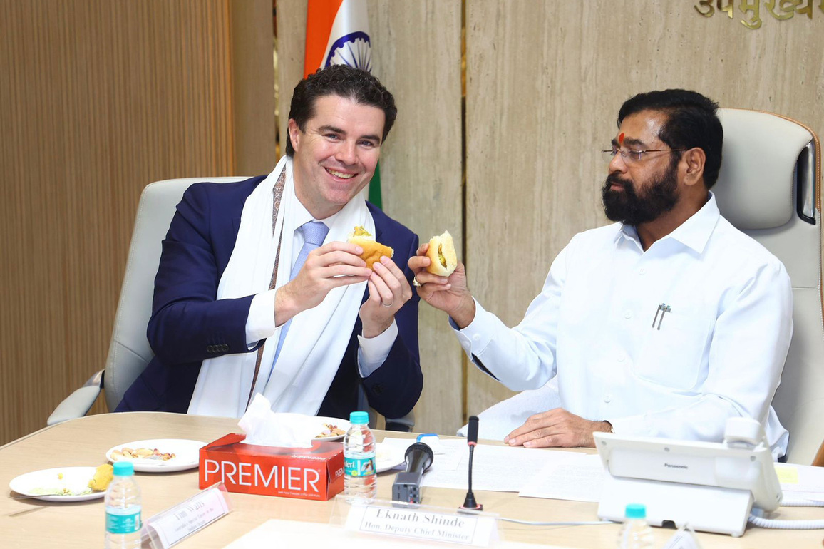 Australian MP Tim Watts meets Maharashtra Dy CM Shinde, discusses boosting ties in agriculture, med-tech, education