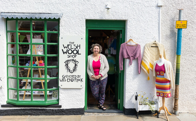 Farmer champions 100% Welsh wool in local shop