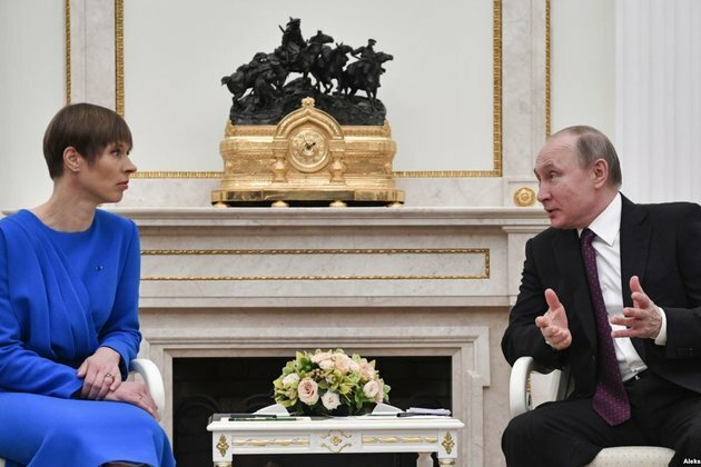Estonian President Meets With Putin On Rare Visit To Russia