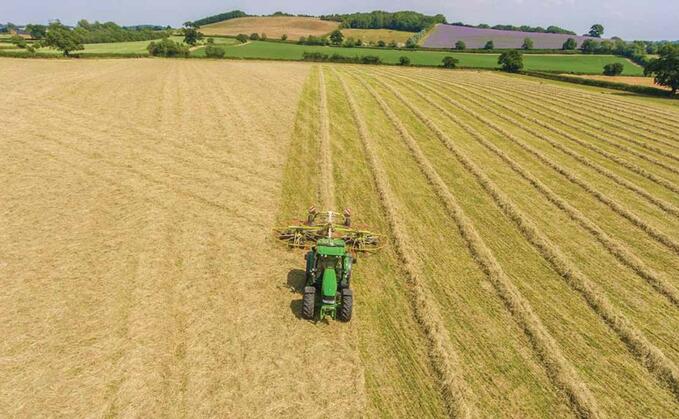 "Baled fields are not play areas."