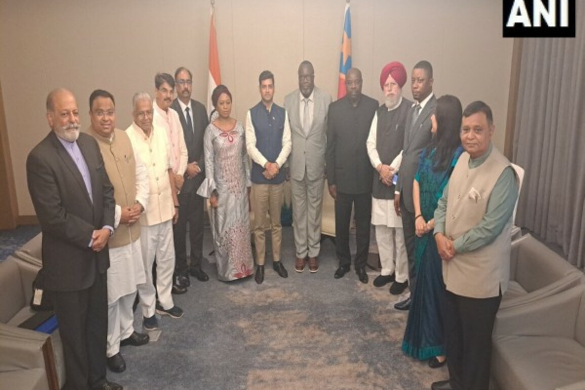 All party delegation led by Shiv Sena MP Shrikant Shinde meets Congo President's of Foreign Affairs Berthold Ulungu Ekonda Lukata