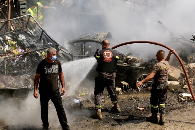LEBANON-SAKSAKIYEH-ISRAELI AIRSTRIKES-DESTRUCTION