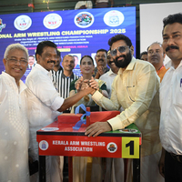 Kerala shines bright as hosts and champions at the 2025 PAFI National ArmWrestling Championship in Thrissur