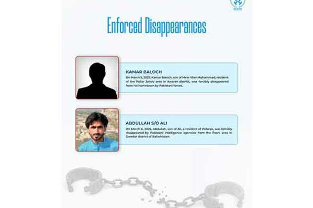 Paank condemns enforced disappearances of Baloch citizens amid growing human rights concerns