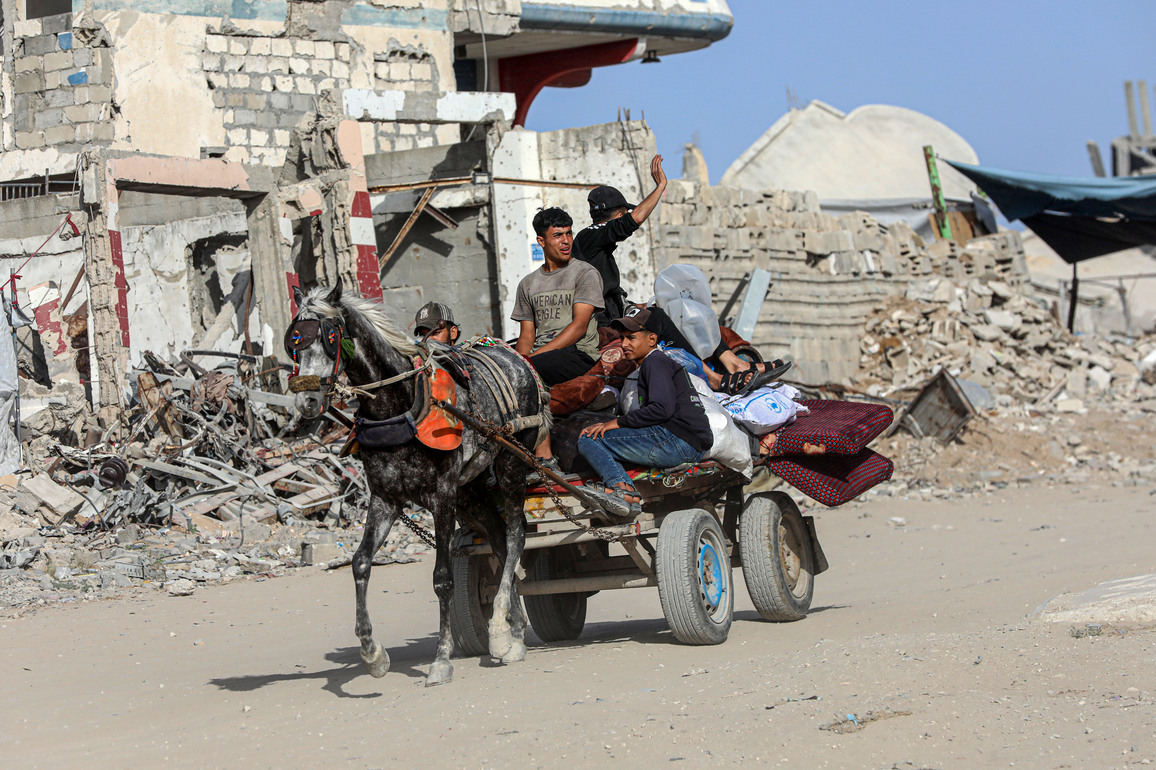 MIDEAST-GAZA-JABALIA-DISPLACEMENT