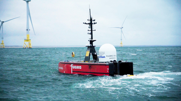 Fugro’s uncrewed surface vessels, like Fugro’s Blue Essence, are one of the easily adaptable robotic and autonomous solutions that have benefitted the rapidly developing wind industry. 