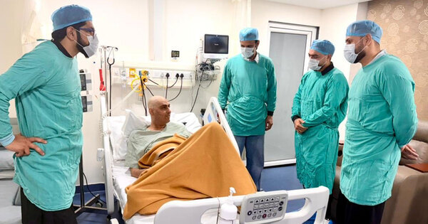 Mohammad Nabi, Rashid Khan visit Shapoor Zadran in Greater Noida hospital