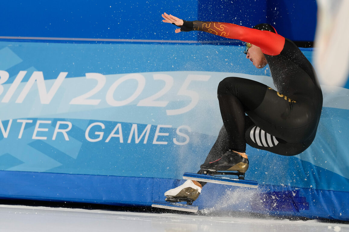 (SP)CHINA-HARBIN-ASIAN WINTER GAMES-SPEED SKATING-MEN'S 100M(CN)