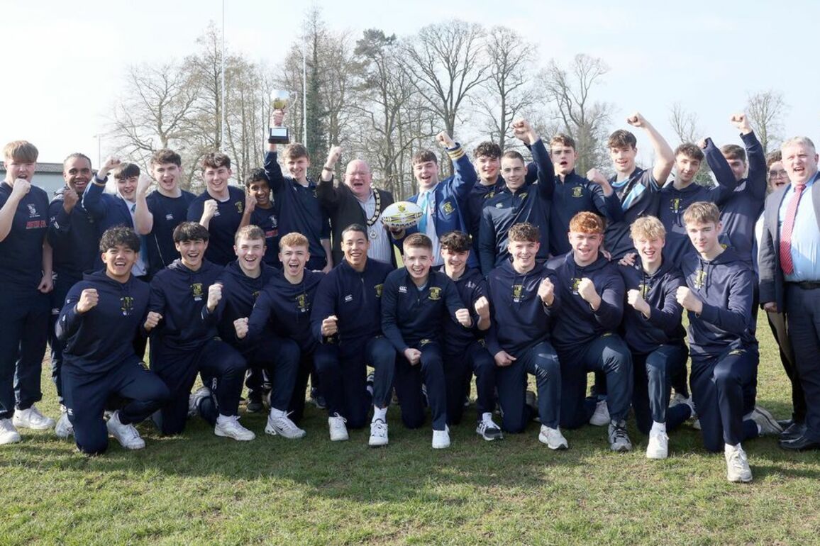 NI school receives very special visit after historic rugby success