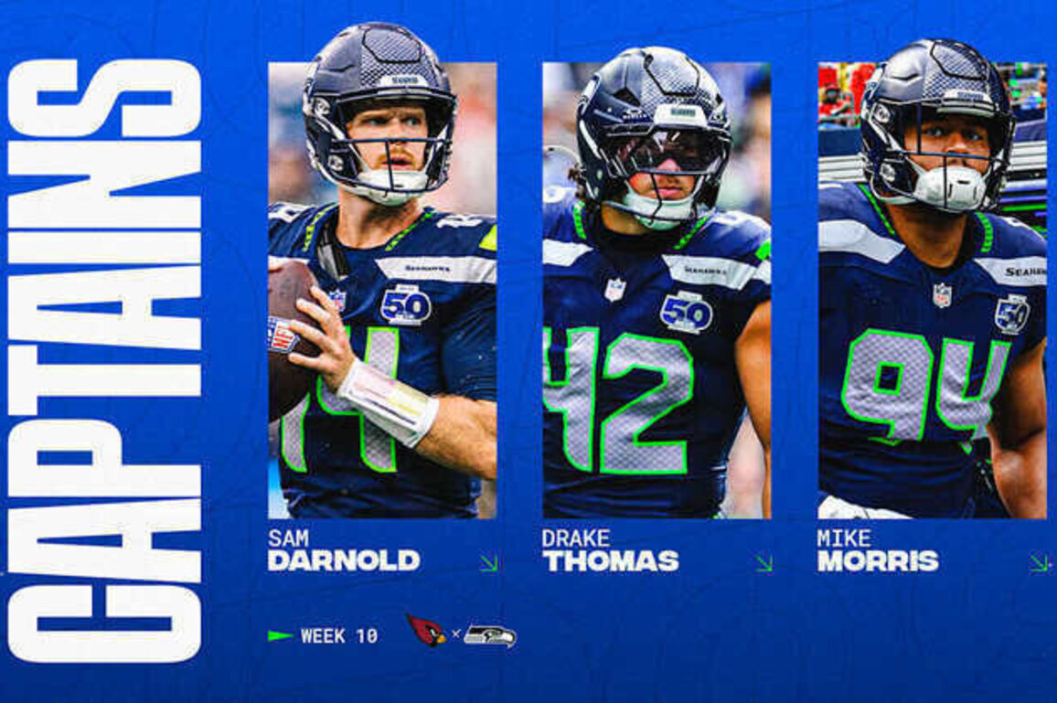 Seahawks Announce Week 10 Captains vs. The Cardinals