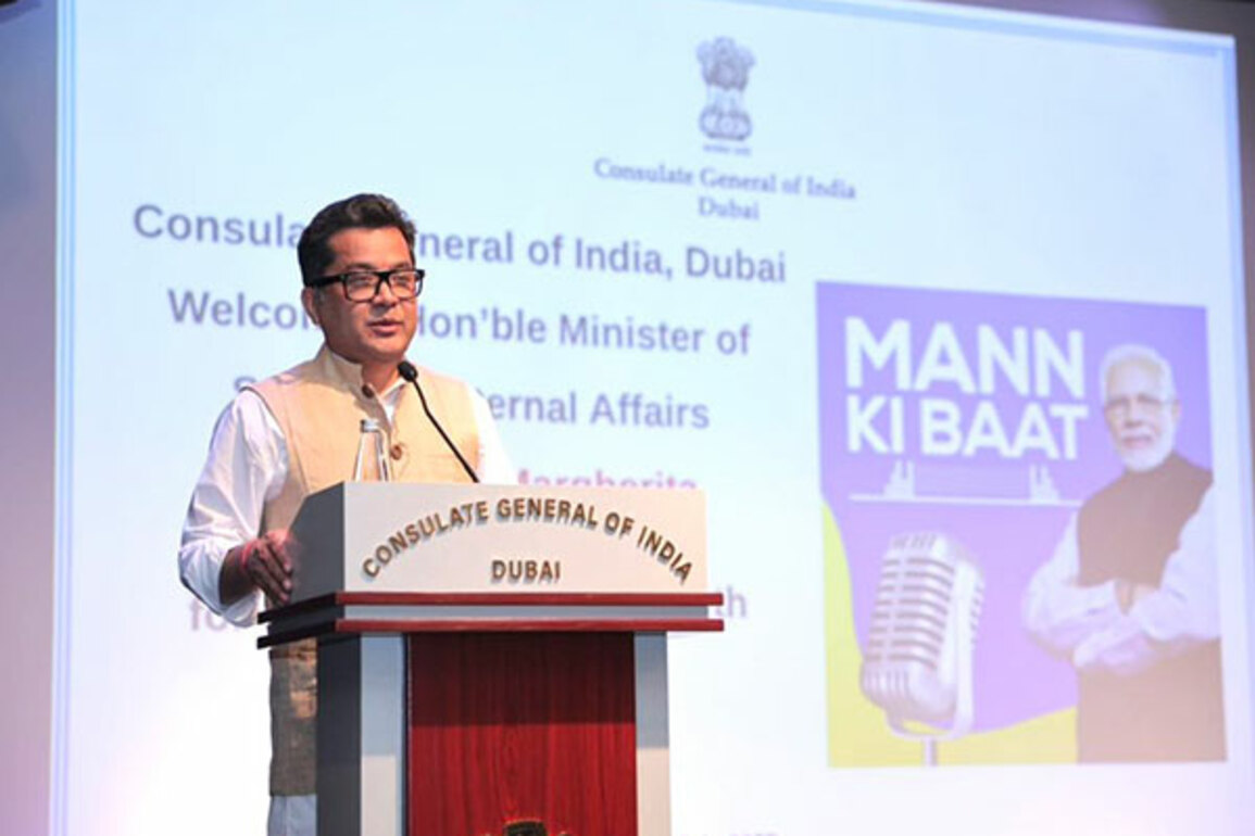 MoS Margehrita tunes in to 'Mann ki Baat' with CGI Dubai