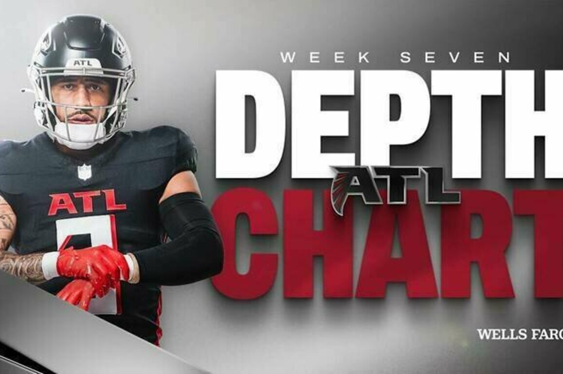 Falcons depth chart released for Week 7 at San Francisco 49ers