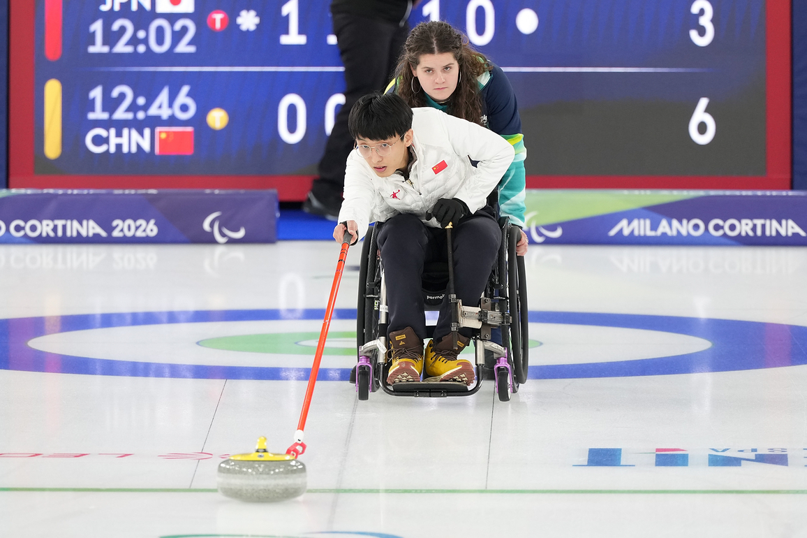(SP)ITALY-CORTINA D'AMPEZZO-PARALYMPIC WINTER GAMES-WHEELCHAIR CURLING-MIXED DOUBLES