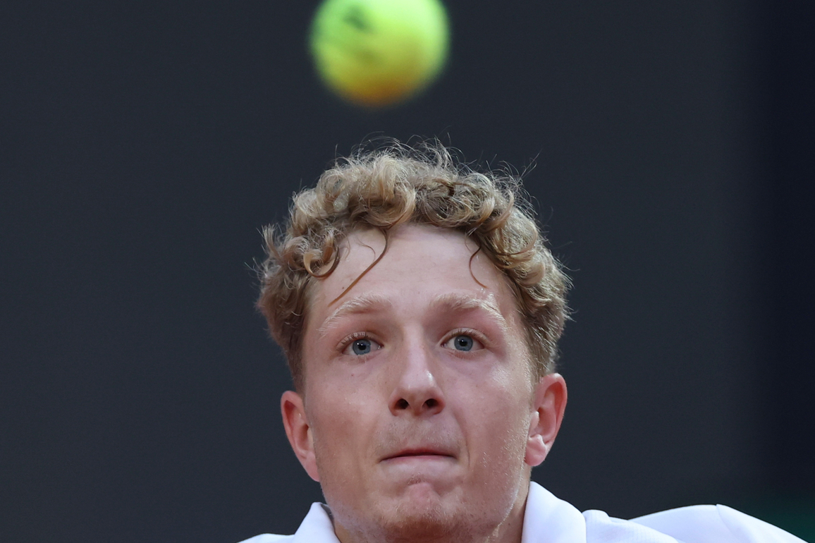 (SP)ITALY-ROME-TENNIS-ATP-MARTIN LANDALUCE VS DANIIL MEDVEDEV