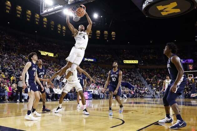 No. 2 Michigan crushes Penn St.; Nimari Burnett drops 31 in 21 minutes