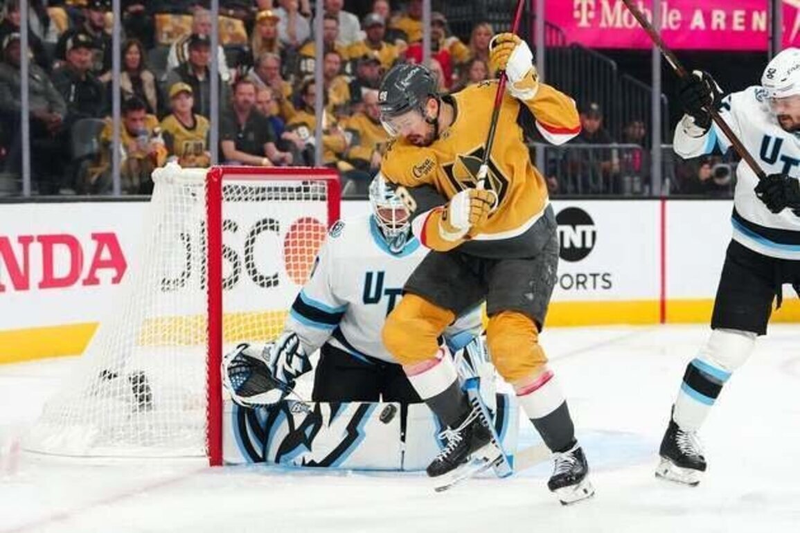 Short-handed, double-OT tally give Knights 3-2 edge on Mammoth