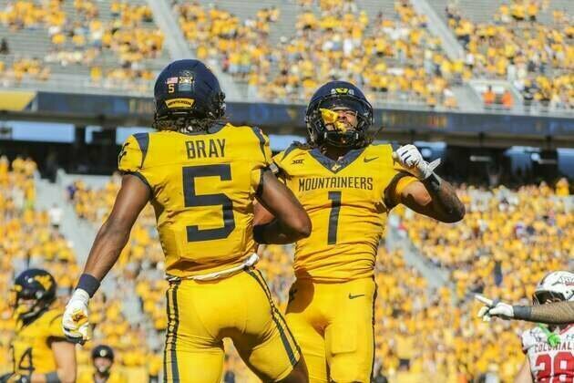 Jahiem White scores 2 touchdowns as West Virginia blows out Robert Morris