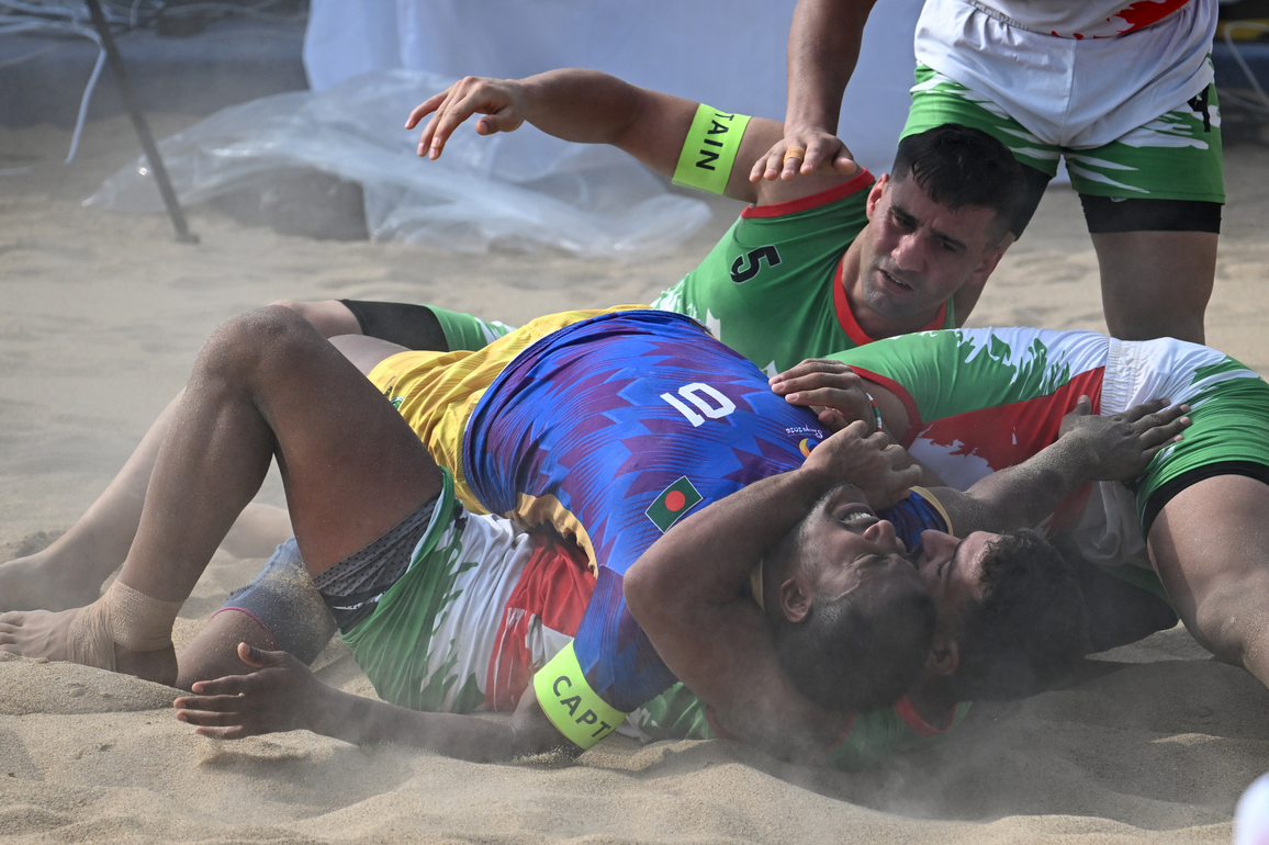 (SP)CHINA-HAINAN-SANYA-ASIAN BEACH GAMES-BEACH KABADDI(CN)