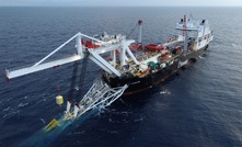 Allseas Audacia pipelay vessel - photo courtesy of Allseas