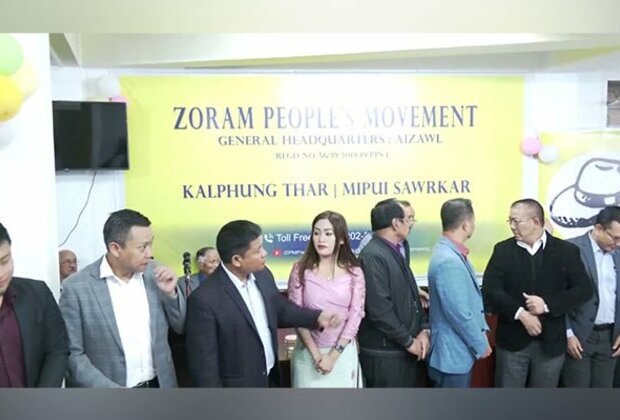 Zoram People's Movement holds worship service at party office in Aizawl