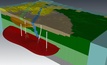  An example of a geological model built in Leapfrog Energy being utilised for reservoir simulation in Flow State Solutions software Volsung