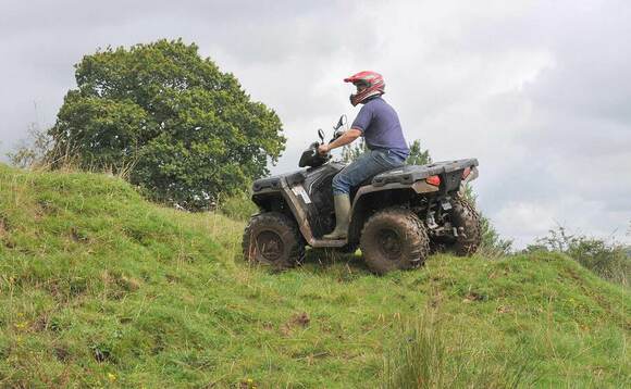 Two thirds of farmers do not wear a helmet when riding ATVs