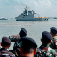 Indian Naval Ship Kadmatt completes port call at Surabaya, Indonesia
