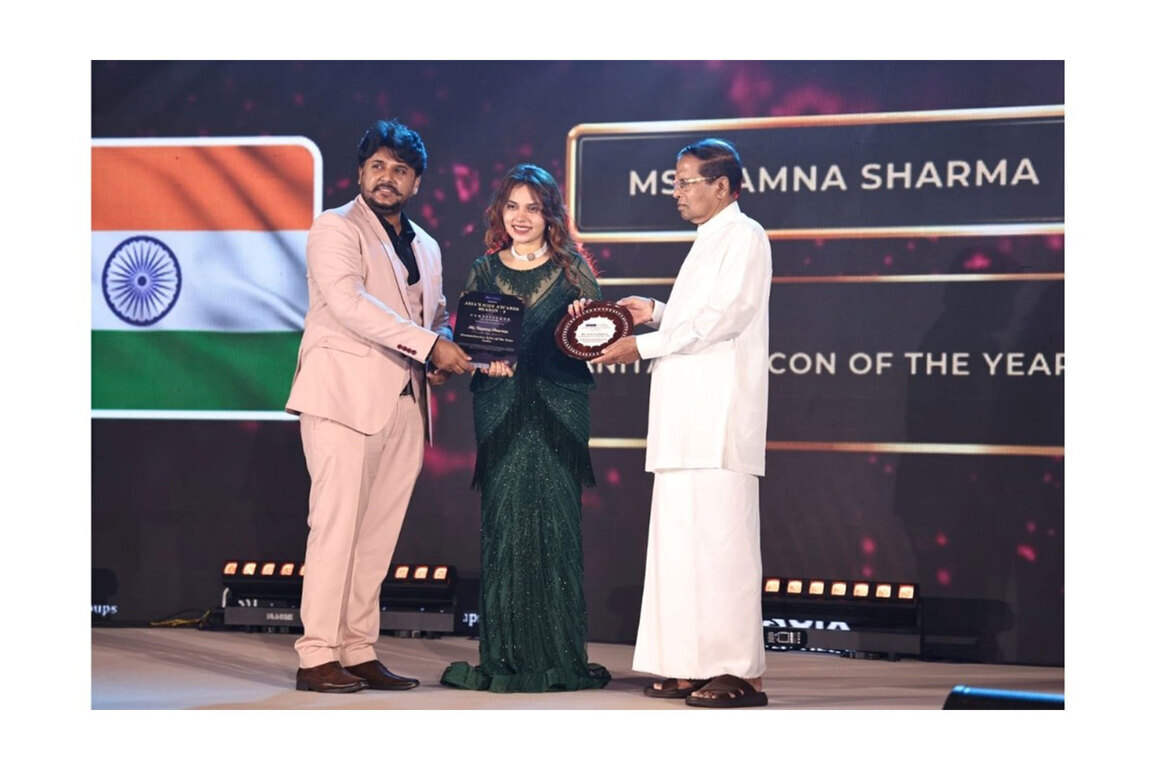 A Moment of Global Pride: Kamna Sharma Honored by Sri Lanka's 7th President, Maithripala Sirisena