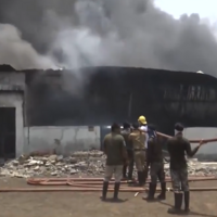 Chhattisgarh: Fire breaks out at Plastic Factory in Saddu