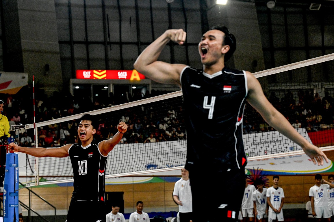 (SP)INDONESIA-JAKARTA-VOLLEYBALL-SEA LEAGUE-INDONESIA VS CAMBODIA