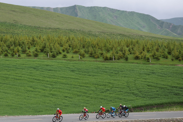 (SP)CHINA-QINGHAI-CYCLING-TOUR OF MAGNIFICENT QINGHAI-STAGE 3 (CN)