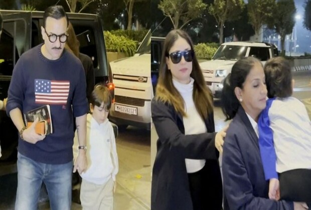 Kareena Kapoor , Saif Ali Khan jet set for vacation with Taimur and Jeh