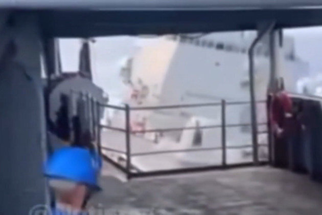US warship collides with refueling vessel (VIDEOS)