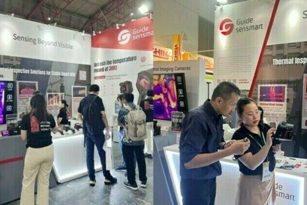Guide Sensmart unveiled its latest thermography products during the 2023 Electric & Power Indonesia Exhibition