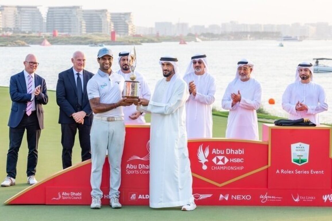 Nahyan bin Zayed crowns England's Aaron Rai champion of Abu Dhabi HSBC Golf Championship 2025