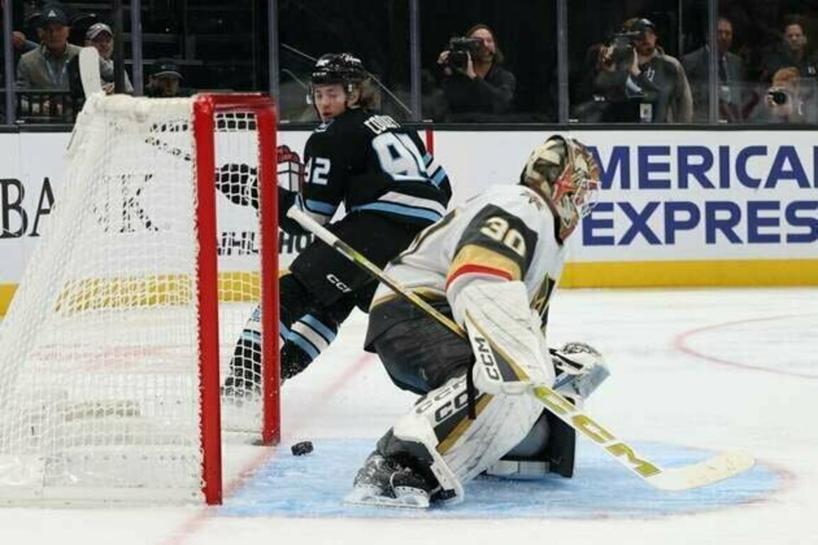 NHL roundup: Mammoth's Logan Cooley scores 4 vs. Vegas