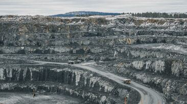 Boliden's Kevitsa openpit mine in northern Finland