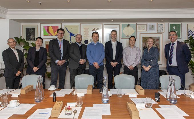 From left: Columbia Threadneedle Investments institutional business director Andrew Brown; Legal & General Investment Management senior solutions strategy manager William Chan; Fidelity International investment director James Monk; LCP partner and head of DC investment consulting Stephen Budge; Scottish Widows workplace savings director Jerry Butcher; Columbia Threadneedle Investments head of dynamic real return Christopher Mahon; Law Debenture trustee director Lok Ma; XPS Group head of DC and SPP president Sophia Singleton; and PP editor Jonathan Stapleton (chair). From left: Columbia Threadneedle Investments institutional business director Andrew Brown; Legal & General Investment Management senior solutions strategy manager William Chan; Fidelity International investment director James Monk; LCP partner and head of DC investment consulting Stephen Budge; Scottish Widows workplace savings director Jerry Butcher; Columbia Threadneedle Investments head of dynamic real return Christopher Mahon; Law Debenture trustee director Lok Ma; XPS Group head of DC and SPP president Sophia Singleton; and PP editor Jonathan Stapleton (chair).