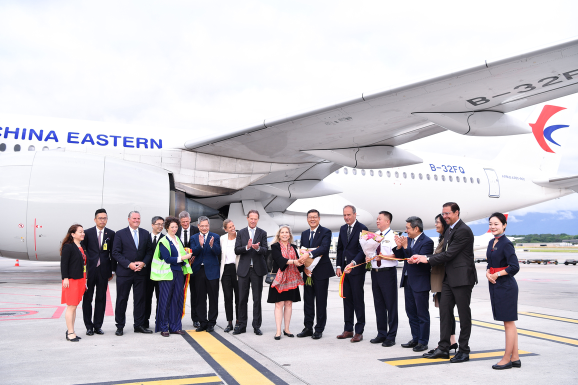 SWITZERLAND-GENEVA-SHANGHAI-INAUGURAL DIRECT FLIGHT