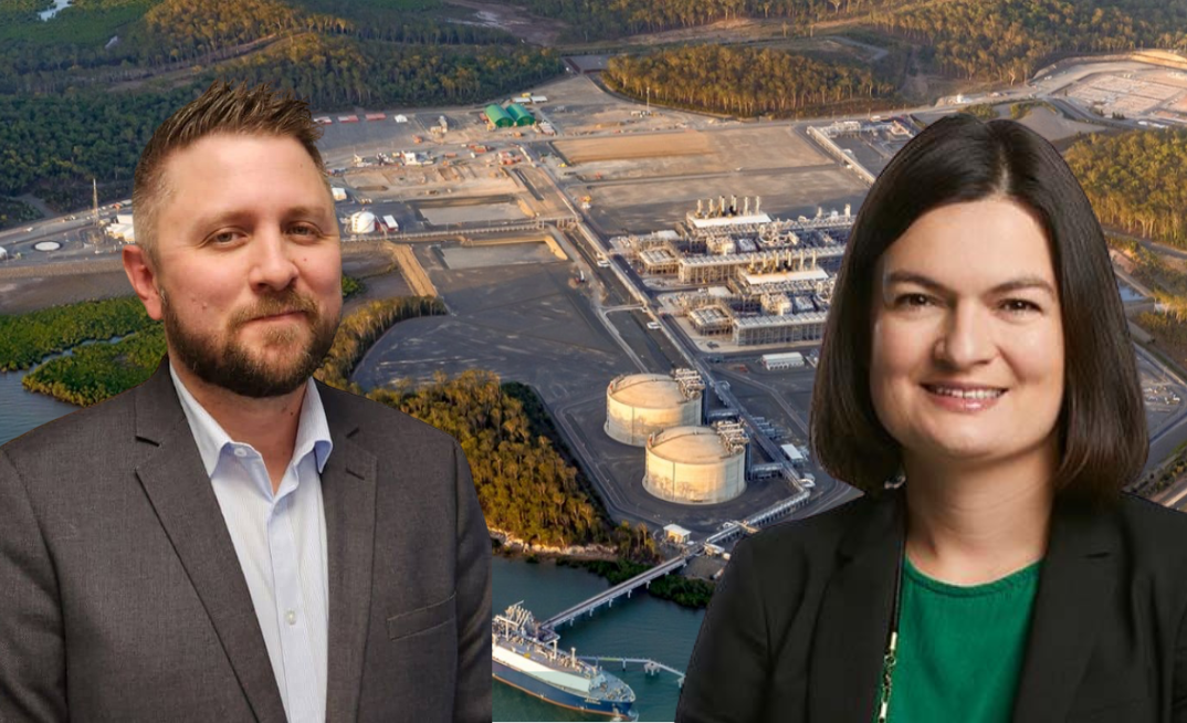 IEEFA questions LNG’s value as producers tout its economic gains. Pictured: Keld Nudsen and Amandine Denis-Ryan.