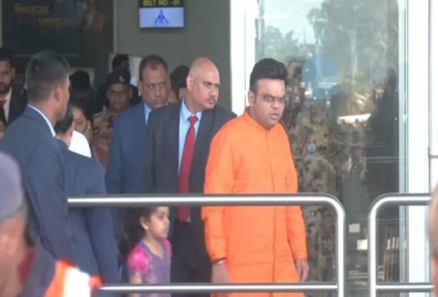 ICC chairman Jay Shah along with his family arrives at Prayagraj for Maha Kumbh 2025