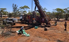 Drilling at the Lucky Strike deposit.