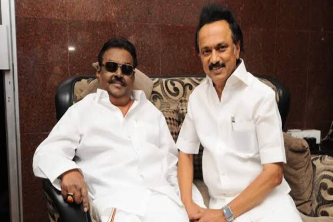 TN CM Stalin pays tribute to former DMDK chief Captain Vijayakanth on his death anniversary