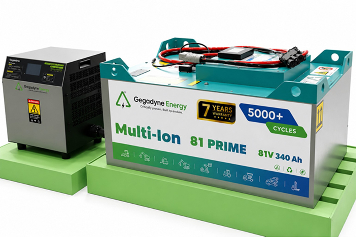 Gegadyne Energy: The Innovators of Patented Multi-Ion Battery Technology Announce Commercial Launch for Industrial and Traction Applications