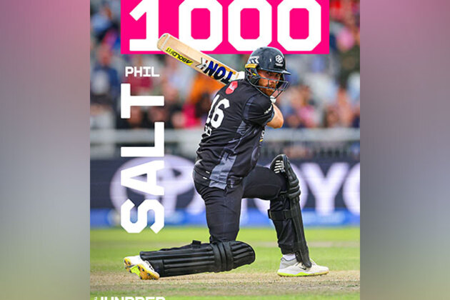 Phil Salt becomes first to reach 1,000 run mark in men's The Hundred competition