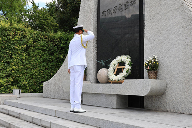Japan: Navy chief Admiral Dinesh K Tripathi pays tributes at Memorial Cenotaph
