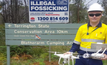  NSW Resources Regulator Senior Inspector, Dan Adams, with drone technology in the Torrington State Conservation Area.